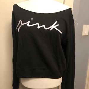 VICTORIA SECRET PINK OFF SHOULDER SWEATER